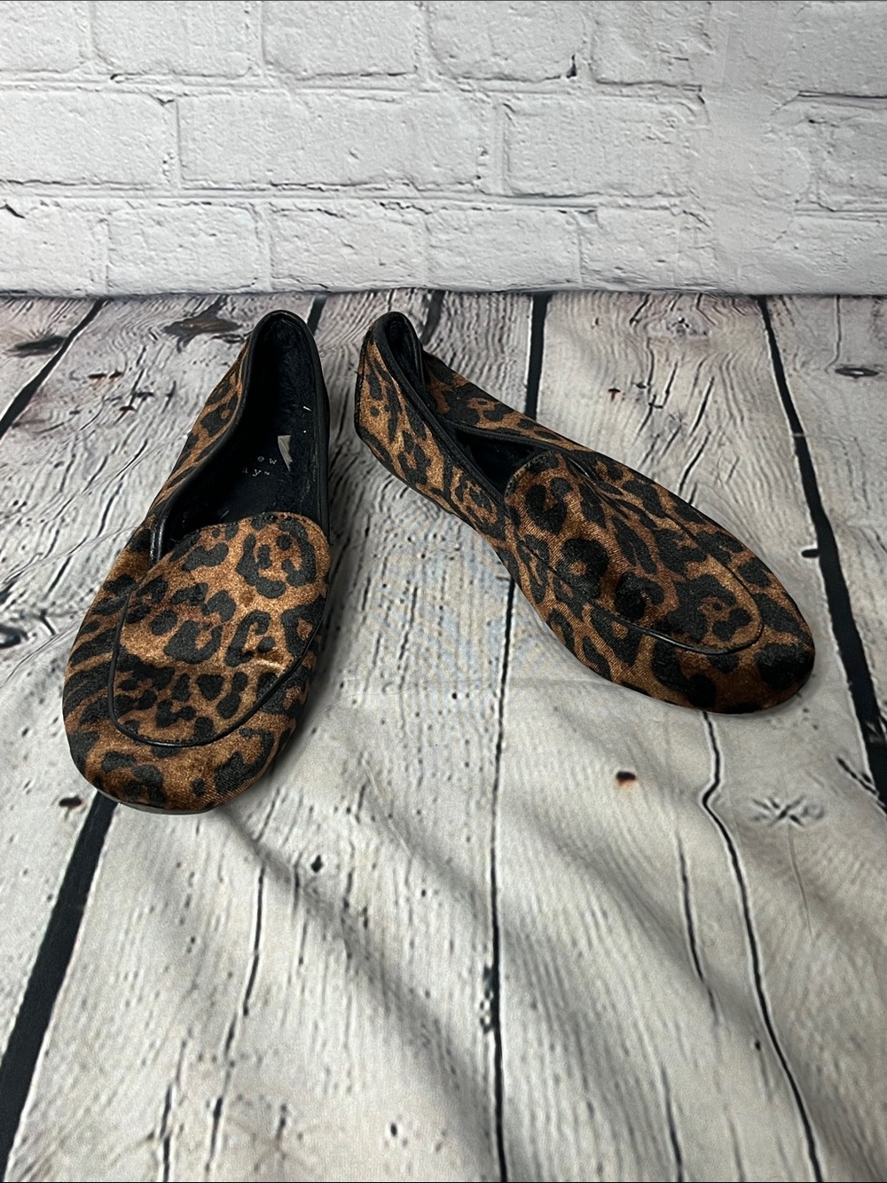 a new day Leopard-Print Loafers - Brown & Black